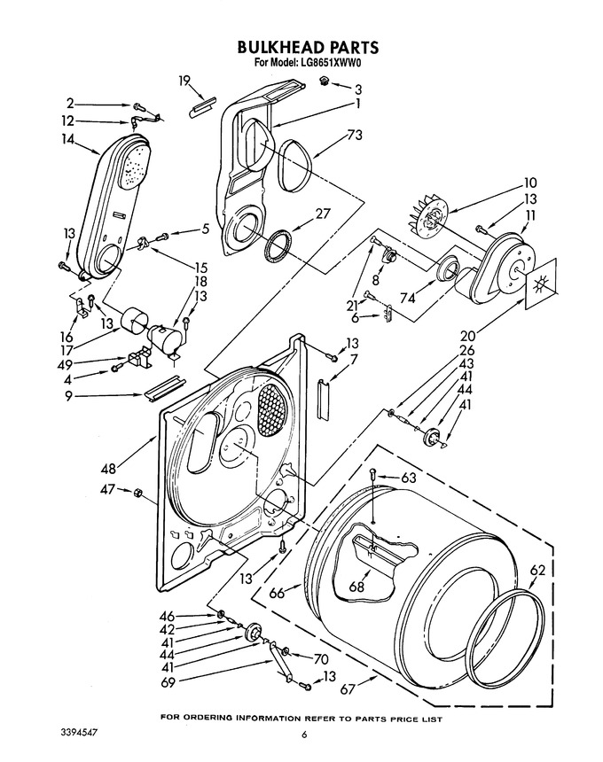 Diagram for LG8651XWN0