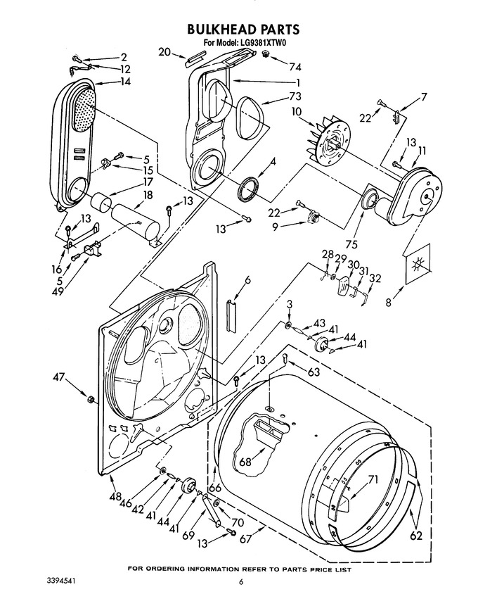 Diagram for LG9381XTN0