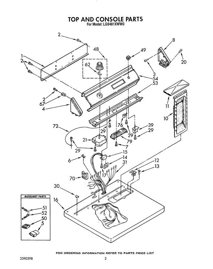 Diagram for LG9481XWW0