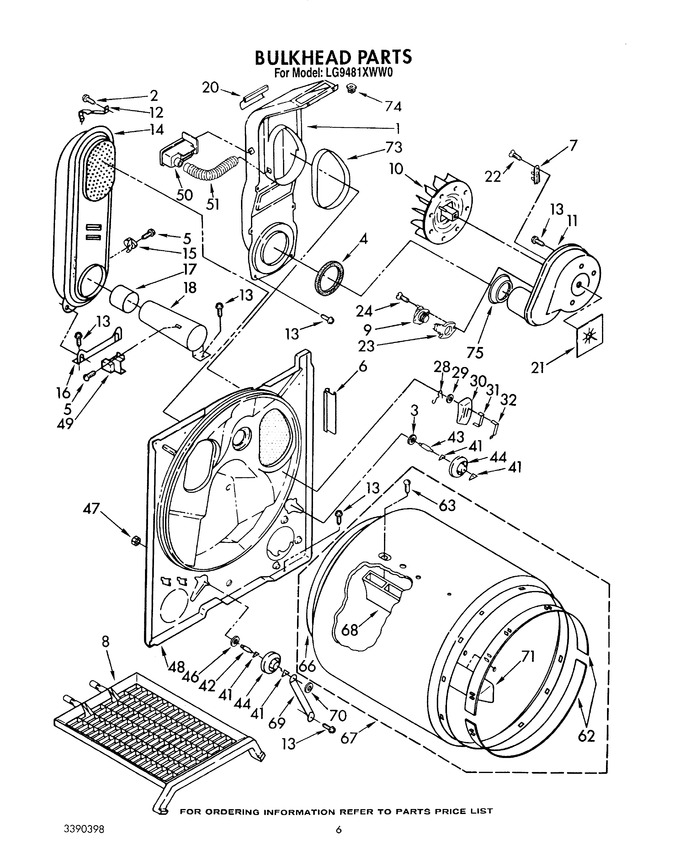 Diagram for LG9481XWW0