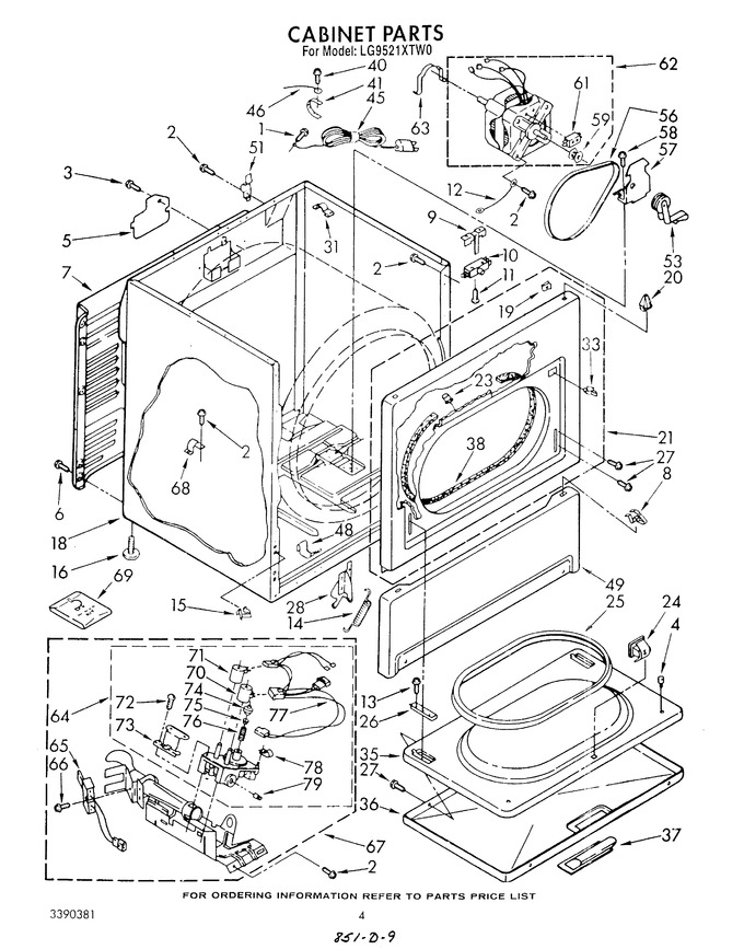 Diagram for LG9521XTW0