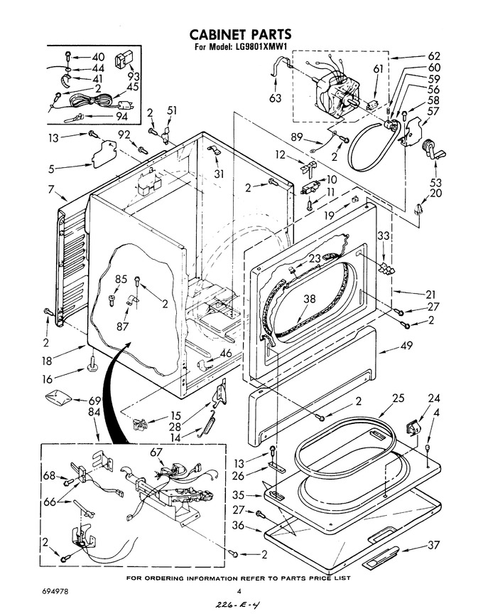 Diagram for LG9801XMW1