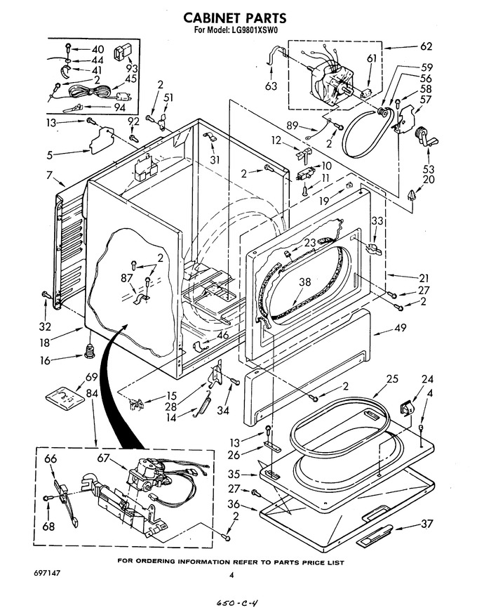 Diagram for LG9801XSW0
