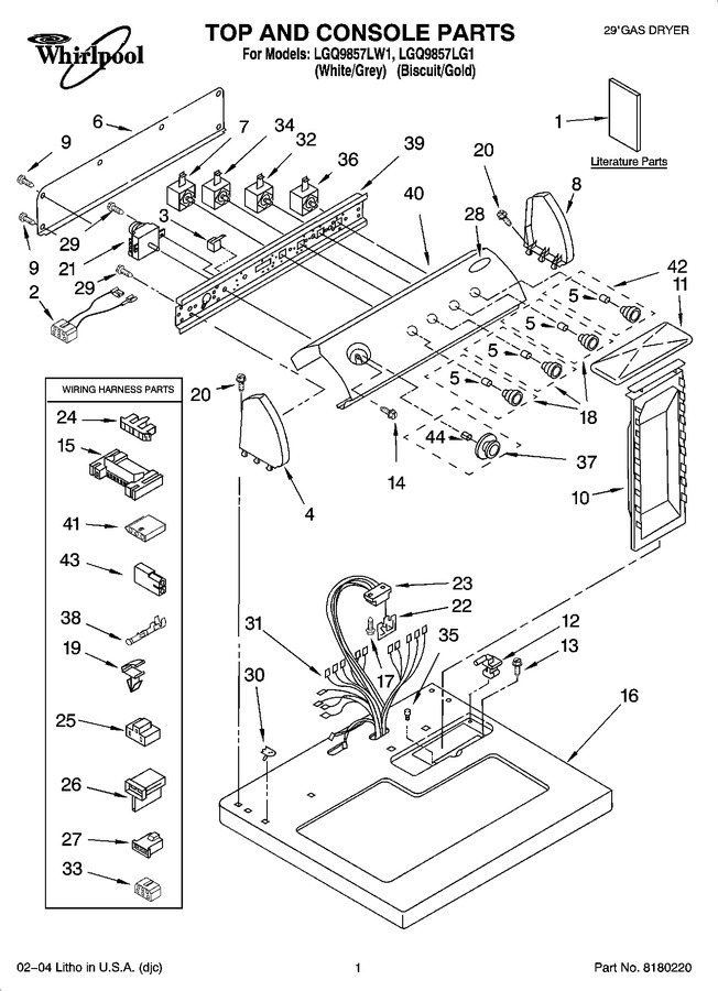Diagram for LGQ9857LG1