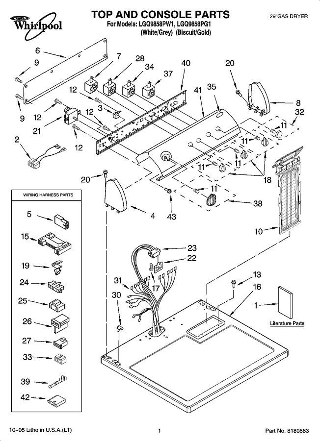 Diagram for LGQ9858PW1