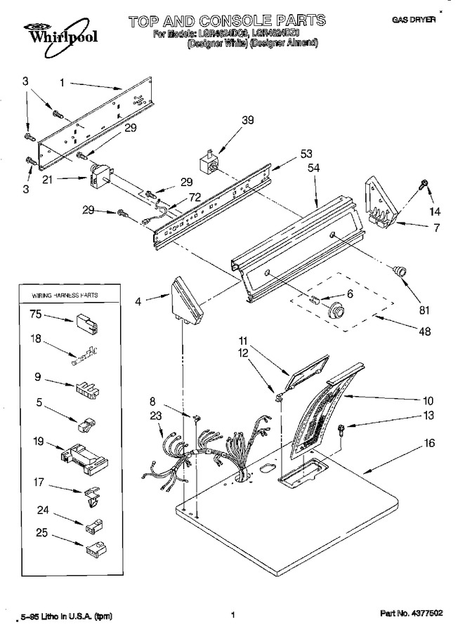 Diagram for LGR4624DZ0