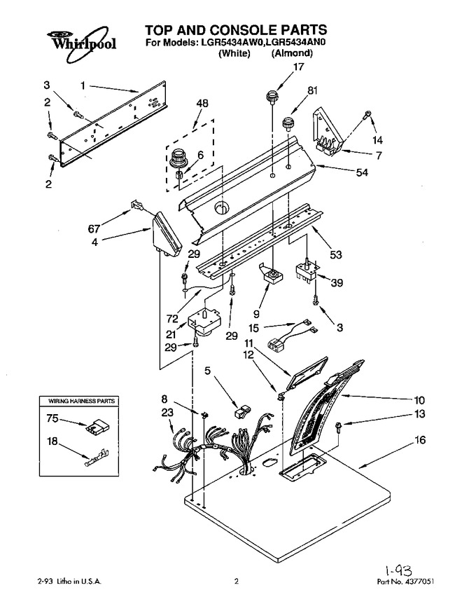 Diagram for LGR5434AW0