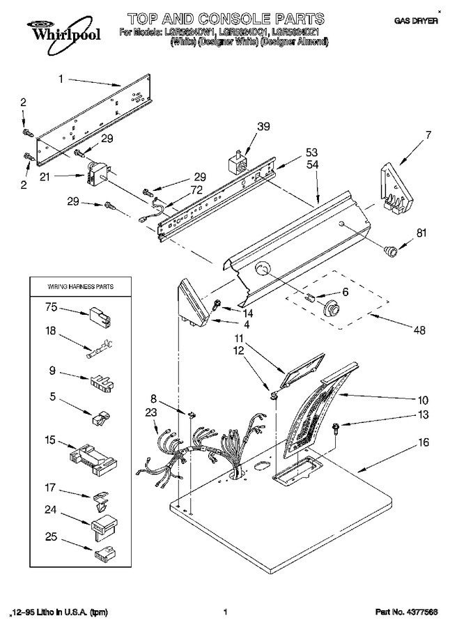Diagram for LGR5624DW1