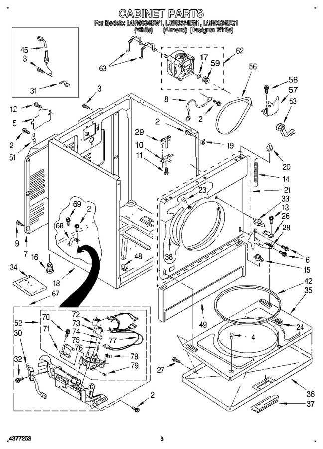 Diagram for LGR6634BW1