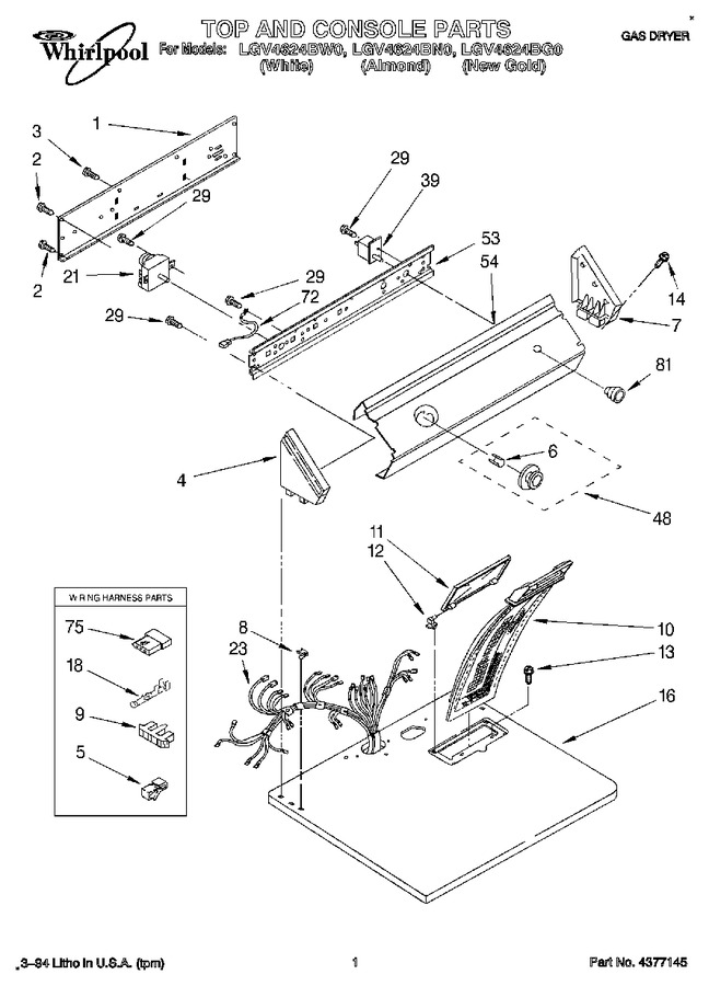 Diagram for LGV4624BW0