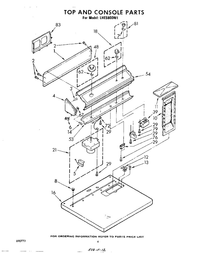Diagram for LHE5800W1