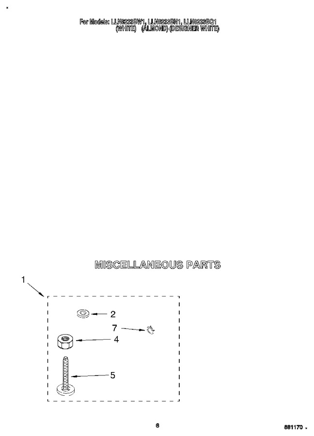 Diagram for LLN8233BW1