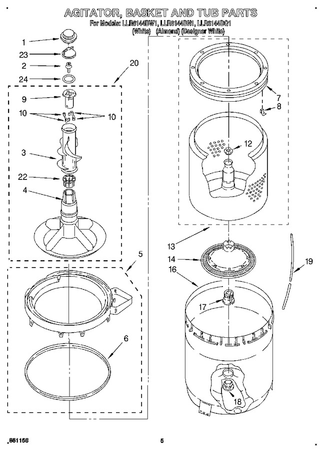Diagram for LLR6144BW1