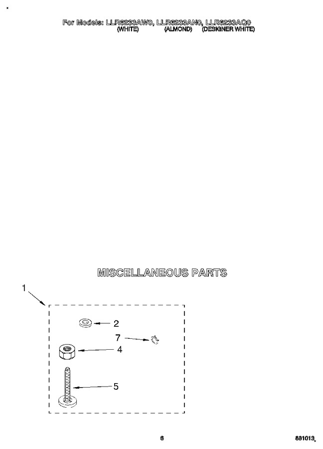 Diagram for LLR6233AW0
