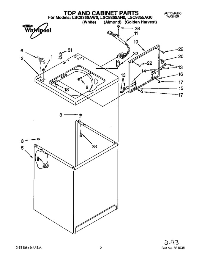 Diagram for LSC9355AW0