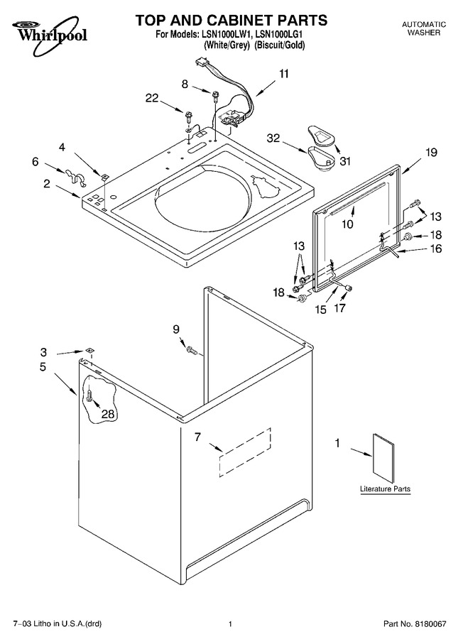 Diagram for LSN1000LG1
