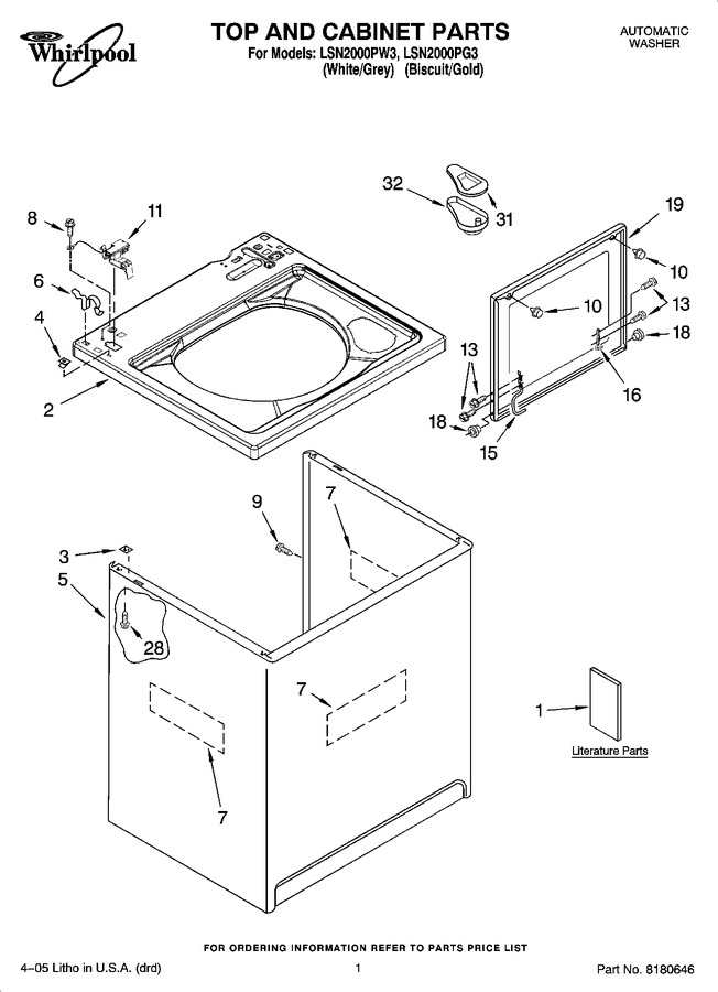 Diagram for LSN2000PG3