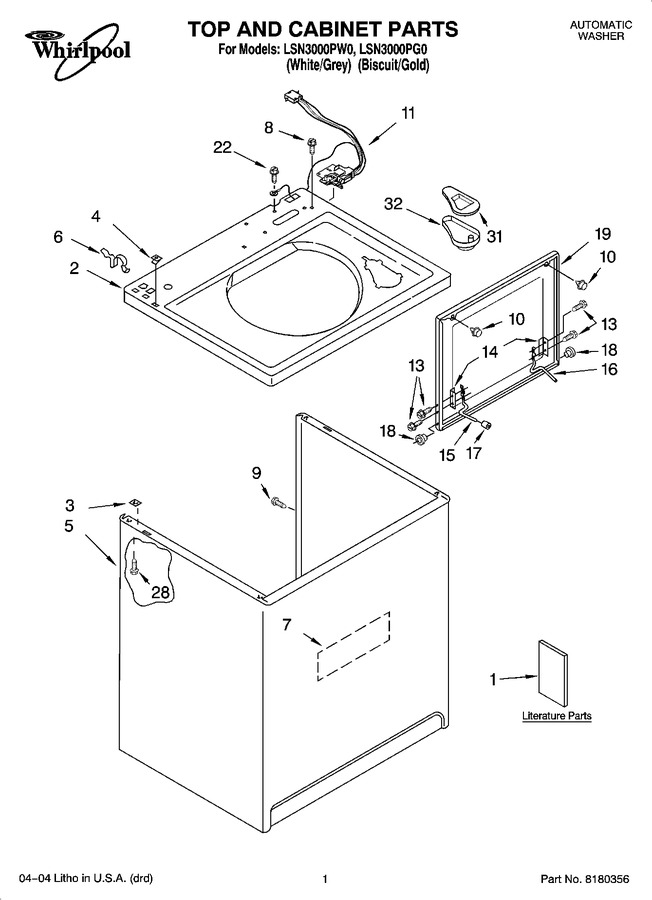 Diagram for LSN3000PW0