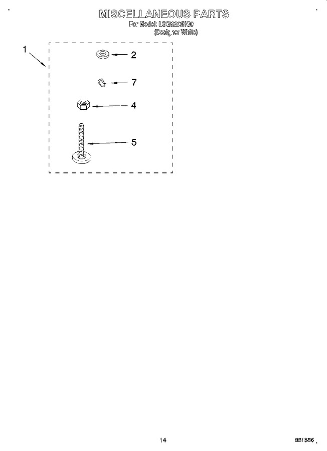 Diagram for LSQ8220HQ0