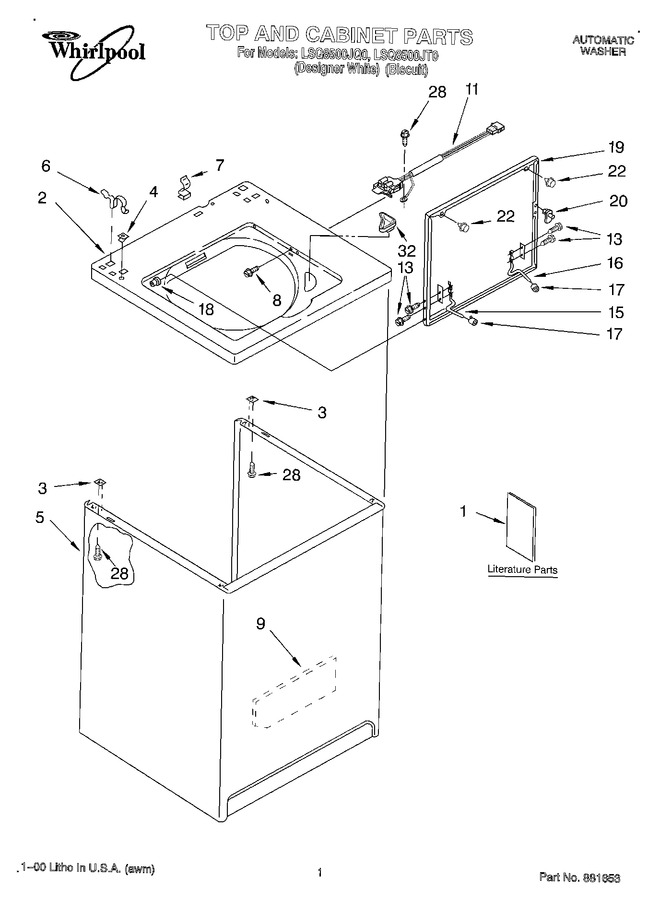 Diagram for LSQ8500JT0