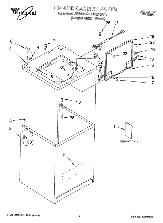 Diagram for LSQ8500JT1