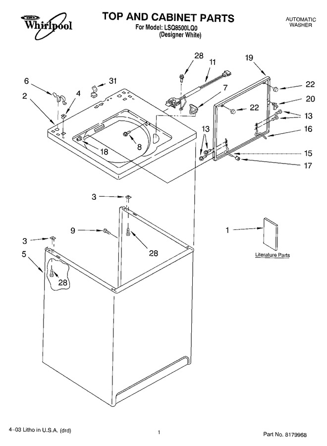 Diagram for LSQ8500LQ0