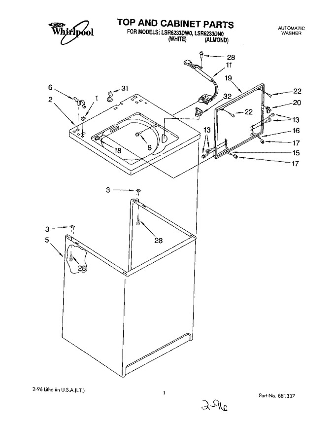 Diagram for LSR6233DW0