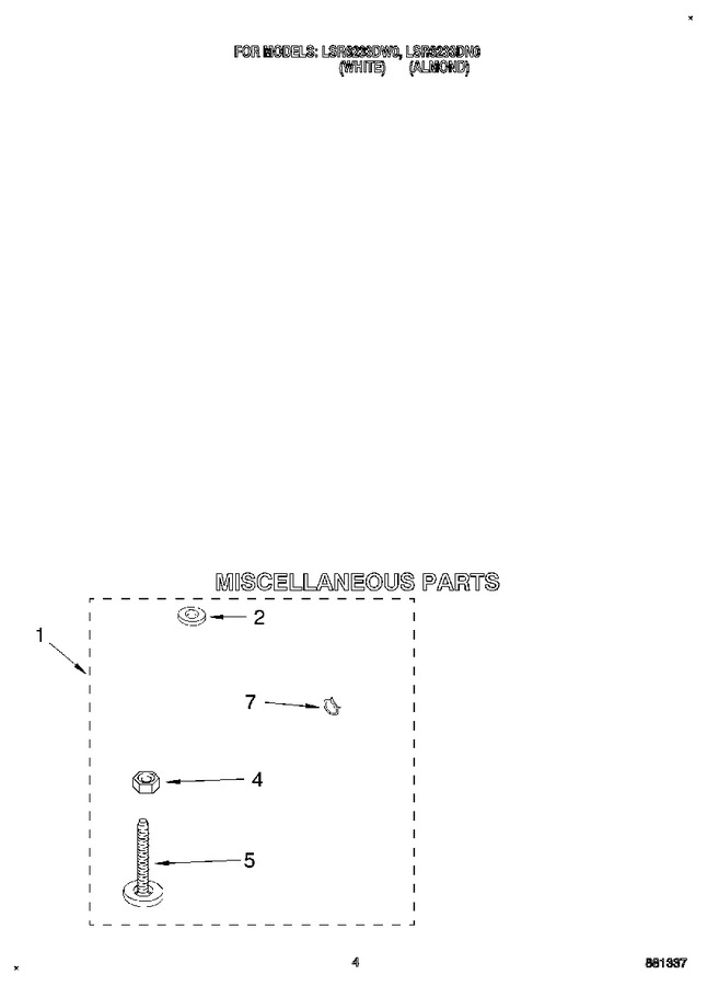 Diagram for LSR6233DW0
