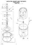 Diagram for 03 - Agitator, Basket And Tub