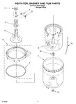 Diagram for 03 - Agitator, Basket And Tub