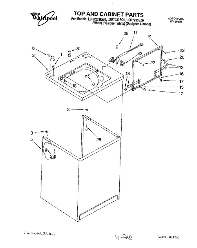 Diagram for LSR7233EZ0