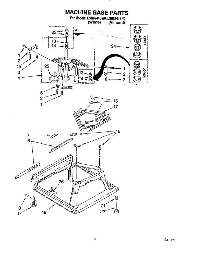 Diagram for LSR8244BW0