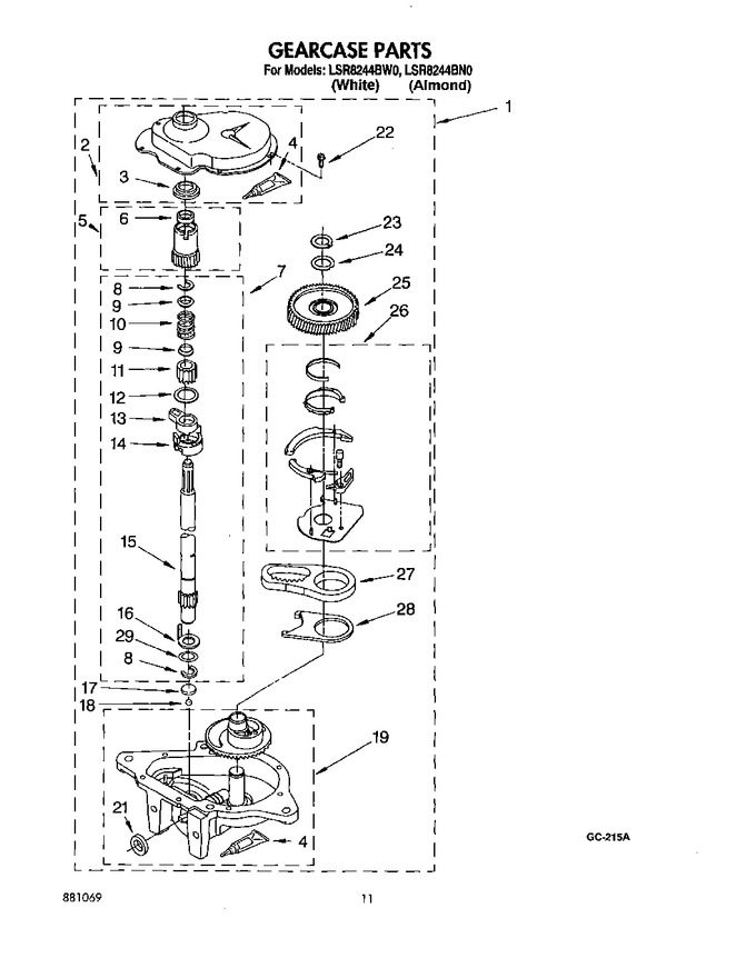 Diagram for LSR8244BW0