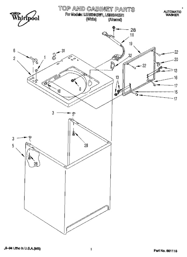 Diagram for LSR8244BW1