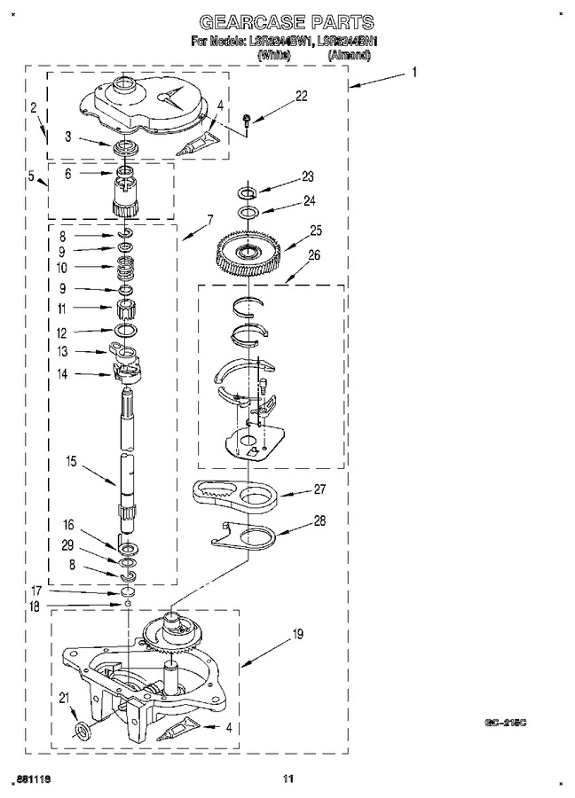 Diagram for LSR8244BW1