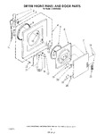 Diagram for 03 - Dryer Front Panel And Door