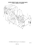 Diagram for 03 - Dryer Front Panel And Door
