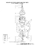 Diagram for 11 - Washer Agitator, Basket And Tub