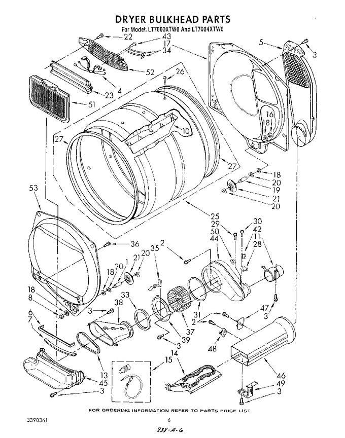 Diagram for LT7000XTW0