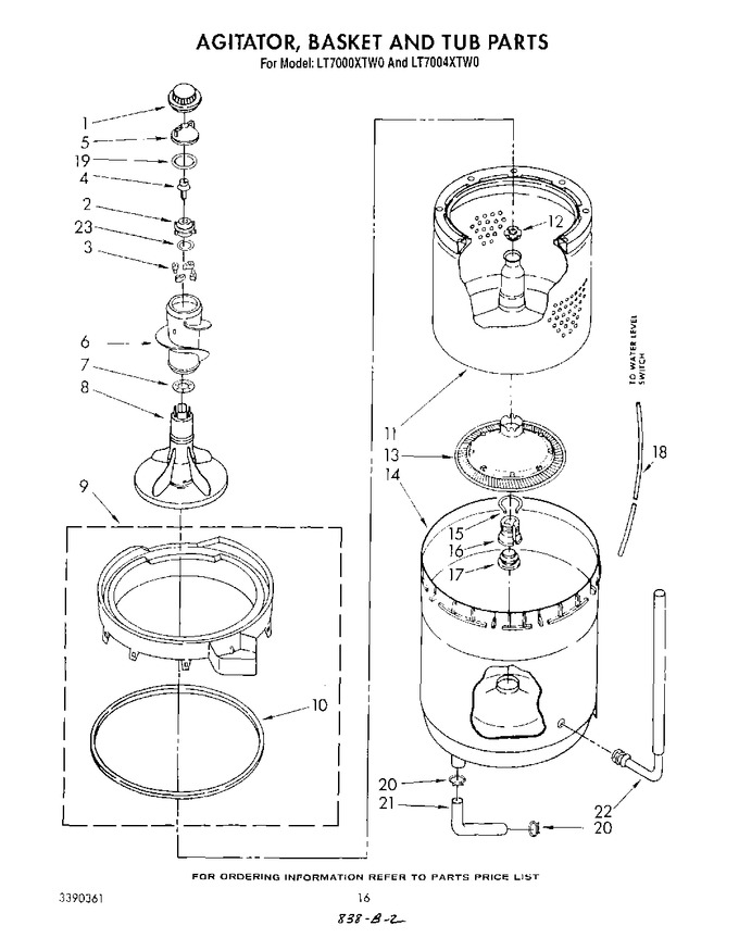 Diagram for LT7000XTW0