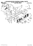 Diagram for 01 - Washer/dryer Control Panel, Literat