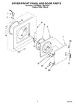 Diagram for 02 - Dryer Front Panel And Door