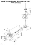 Diagram for 08 - Brake, Clutch, Gearcase, Motor And Pump