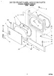 Diagram for 02 - Dryer Front Panel And Door