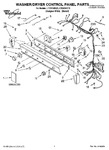 Diagram for 01 - Washer/dryer Control Panel Parts