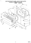 Diagram for 02 - Dryer Front Panel And Door