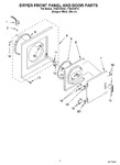 Diagram for 02 - Dryer Front Panel And Door