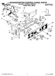 Diagram for 01 - Washer/dryer Control Panel Parts