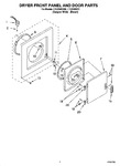 Diagram for 02 - Dryer Front Panel And Door Parts