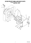 Diagram for 02 - Dryer Front Panel And Door Parts